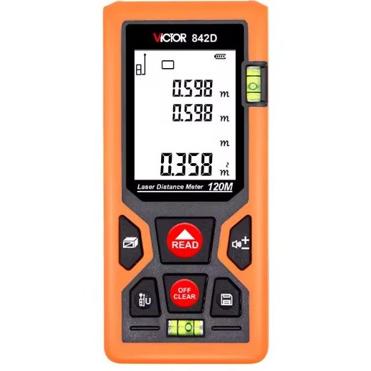 متر لیزری ویکتور مدل VICTOR VC-842D برد 100 متر